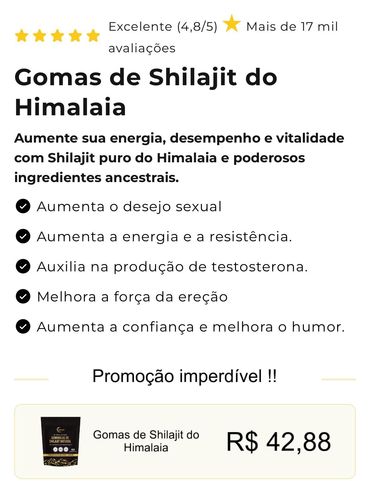 Avaliações 5 Estrelas