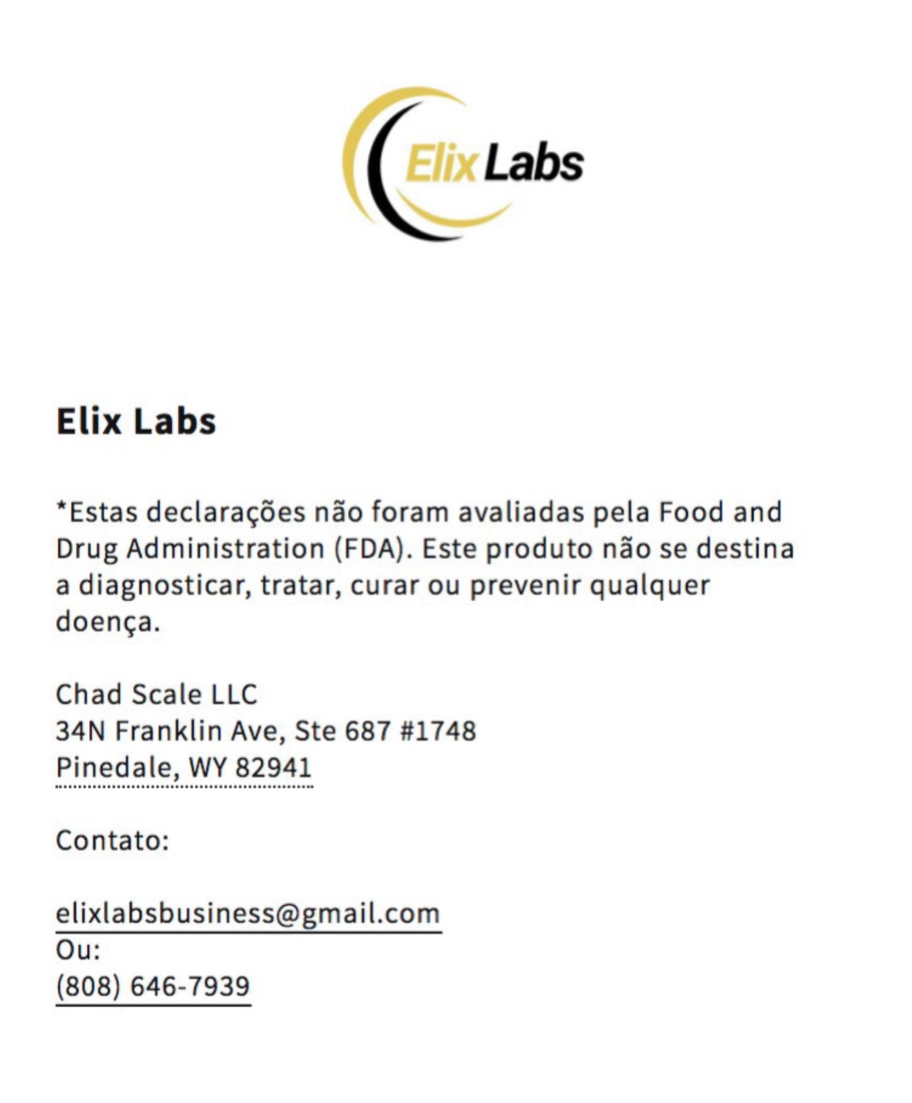 Informações do Produto